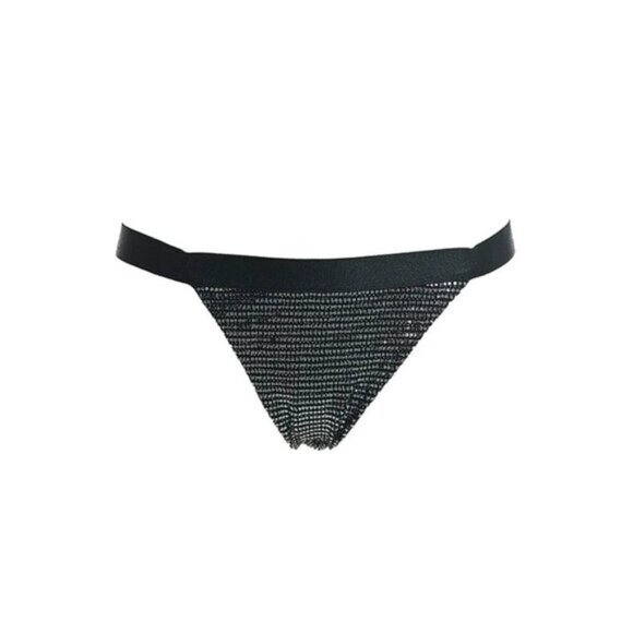 NWT Sugarfree metallic accent triangle bikini top & bikini bottom set - Picture 8 of 15